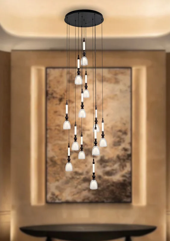 ArtELux Aluminum + Glass + Iron + Acrylic Hanging Light ALH-10027