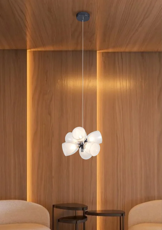 ArtELux Aluminum + Glass + Iron Hanging Light ALH-10114