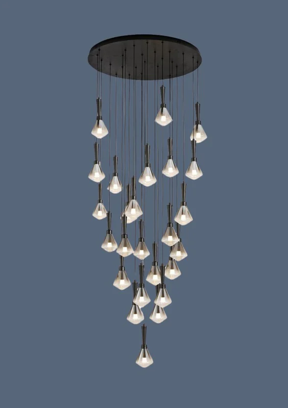 ArtELux Iron + Acrylic + Aluminum + Glass Hanging Light ALH-10119