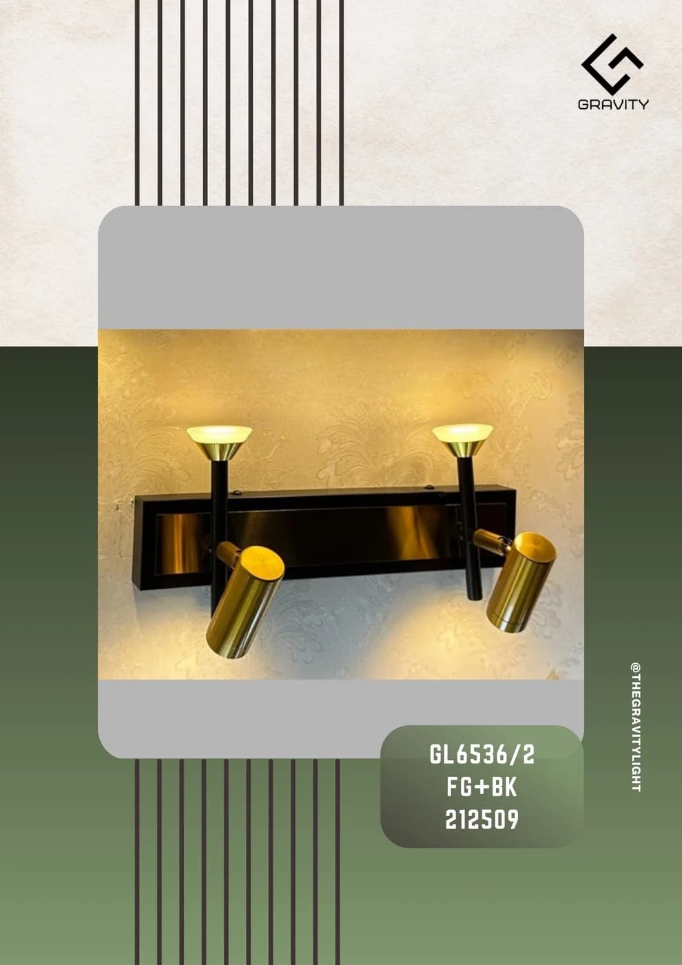 GravityDecorative Picture Light GL6536/2, view 1