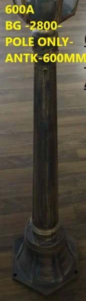 LightHouse Table Lamp 600A - Pole Only, Antique, 600MM, view 1